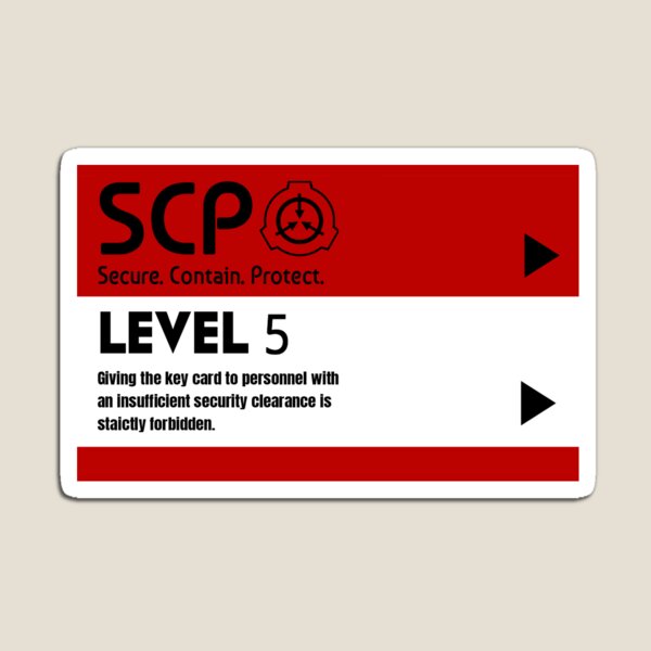 SCP Foundation Card Key Card Sticker Mug Notebook 