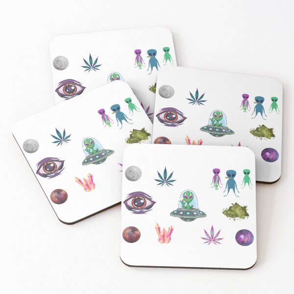 Item preview, Alien Stoner Pack | Smart Successful Stoner | THC Leaves |  designed and sold by AlfaEcho.