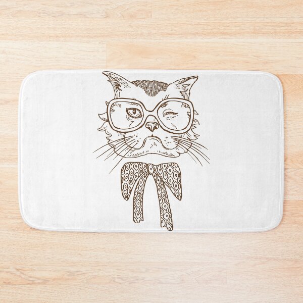 Item preview, Cat wink head hipster designed and sold by Donaatelle.