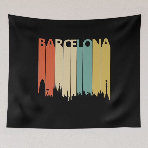 Item preview, Vintage Barcelona Skyline silhouette designed and sold by paulveri.