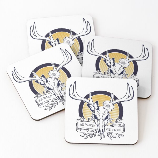 Item preview, Be Wild, Be Free - Deer Skull | Biker Design designed and sold by beanibooi.