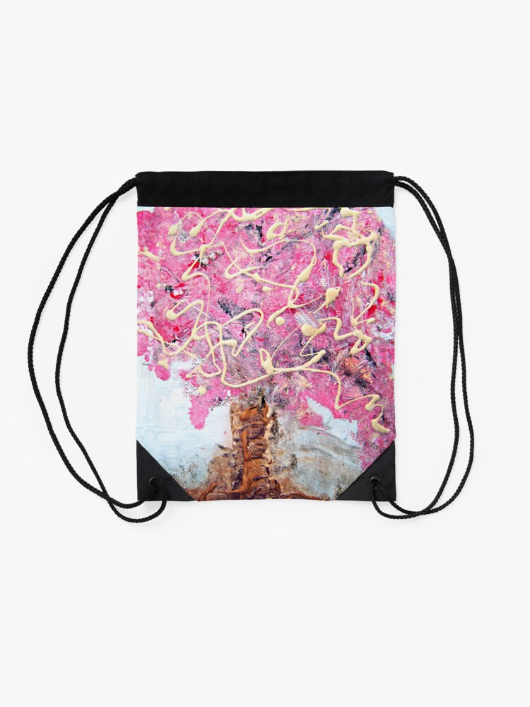 Alternate view of Cherry Tree Drawstring Bag