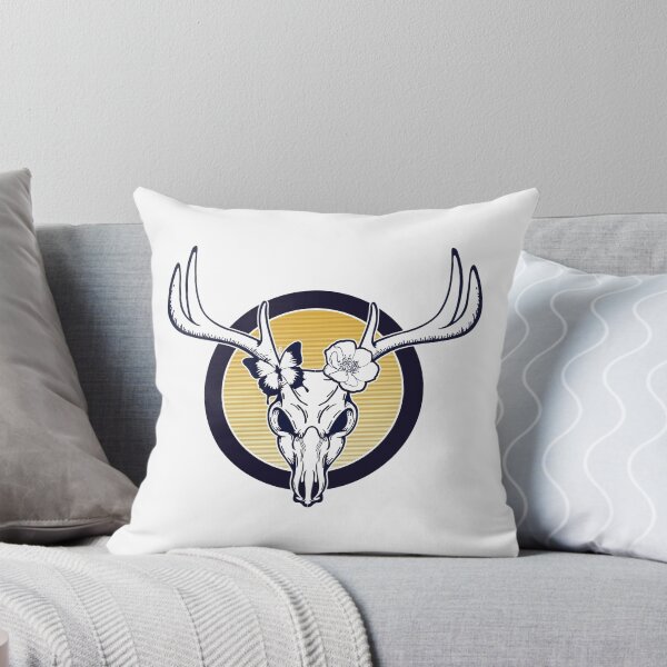 Item preview, Retro Deer skull design with sunrise | Biker Design designed and sold by beanibooi.