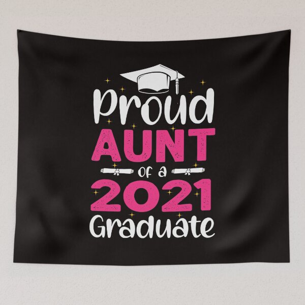 Item preview, Proud Aunt of a 2021 graduate, Awesome 2021 senior graduation for aunt  designed and sold by Majesticoo.