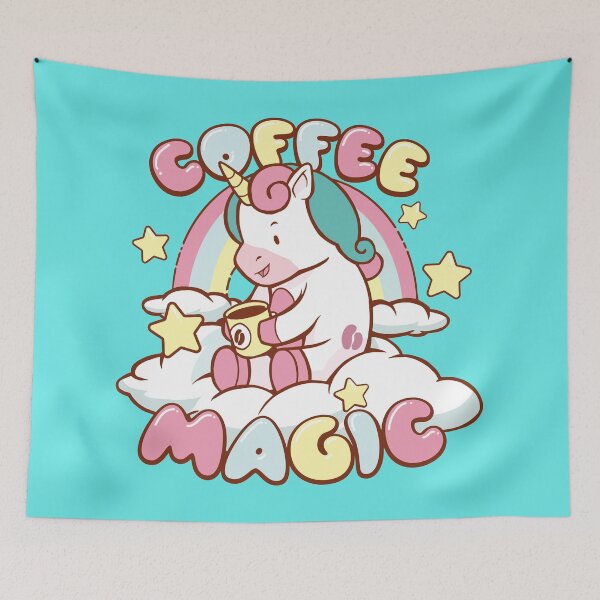 Item preview, Coffee Magic Cute Unicorn, Coffee Lover designed and sold by Singhe Design.