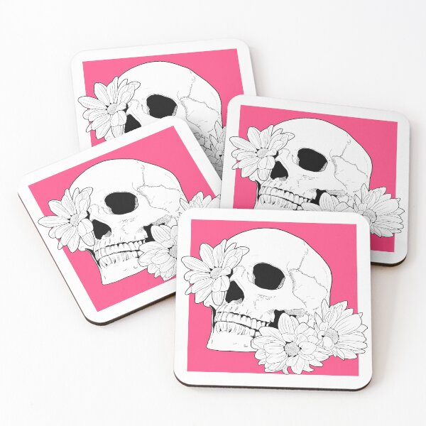 Item preview, Skull Girl - Skull with flowers designed and sold by Brysiaa.