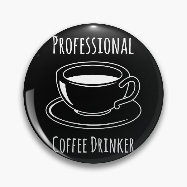 Item preview, Professional Coffee Drinker Silhouette Black and White designed and sold by Qestar.