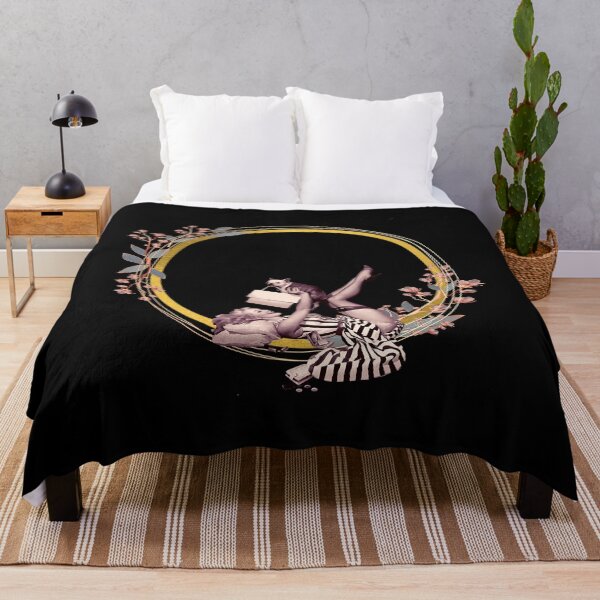 Item preview, Woman with dog in flower circle designed and sold by Birdhead.