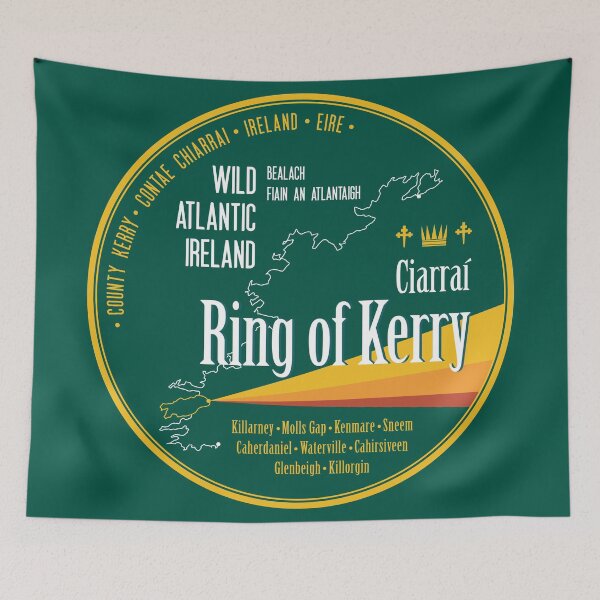 Item preview, Wild Atlantic Way Ring of Kerry Ireland T-Shirt Sticker  designed and sold by ROADTROOPER.