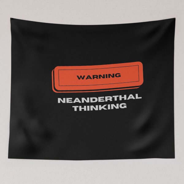 Item preview, Warning Neanderthal Thinking designed and sold by Destine99.