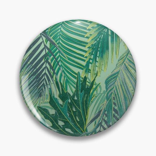 Item preview, tropical pattern with yellow and green and blue exotic foliage designed and sold by ANAKOTO.