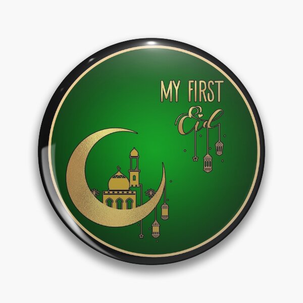 Item preview, My First Eid -  Gold and Green designed and sold by RomeoSketches.