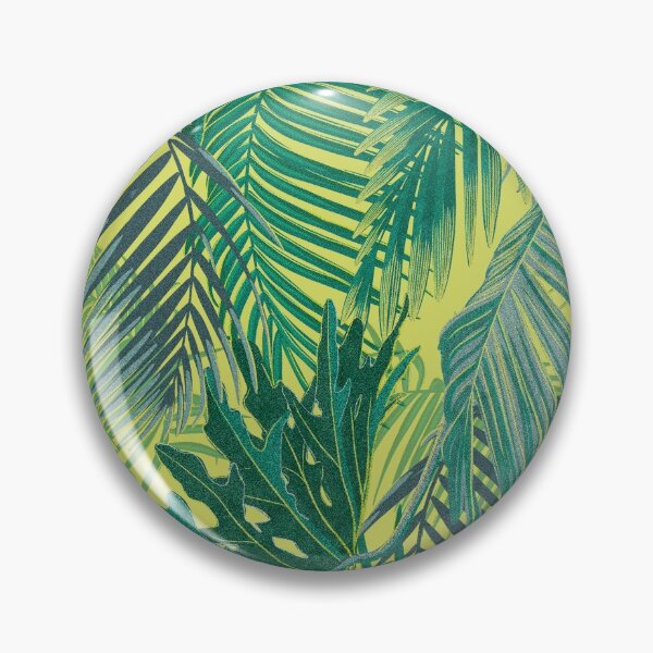 Item preview, Tropical pattern with yellow and green and blue exotic foliage designed and sold by ANAKOTO.