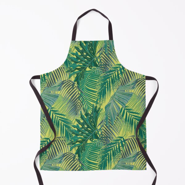 Item preview, Tropical pattern with yellow and green and blue exotic foliage designed and sold by ANAKOTO.
