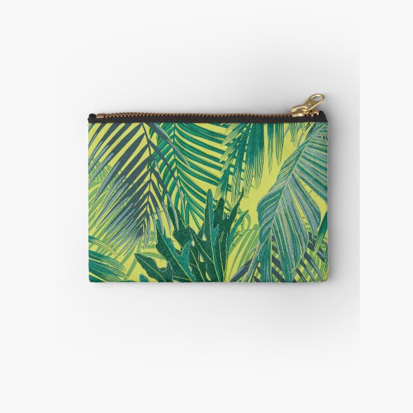 Item preview, Tropical pattern with yellow and green and blue exotic foliage designed and sold by ANAKOTO.
