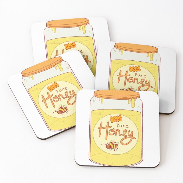 Item preview, Honey jar, honey bottle for bees lovers, funny bee in yellow, cute wholesome bee  designed and sold by AkramHabib.