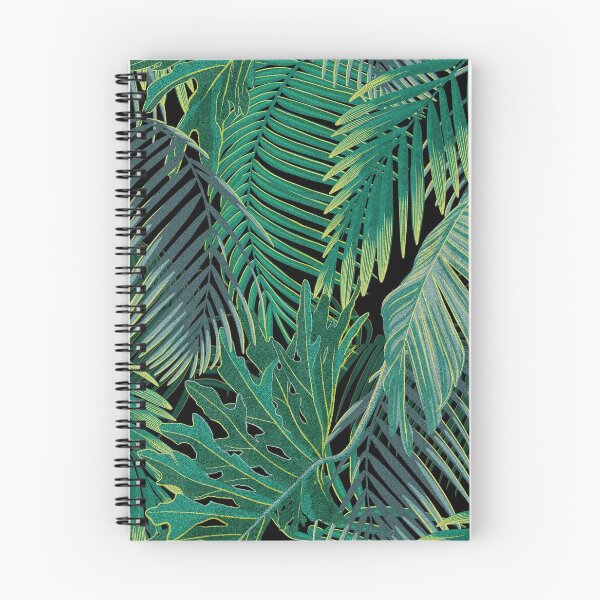 Item preview, Tropical pattern with yellow and green and blue exotic foliage designed and sold by ANAKOTO.