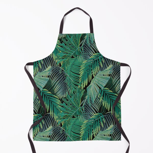Item preview, Tropical pattern with yellow and green and blue exotic foliage designed and sold by ANAKOTO.