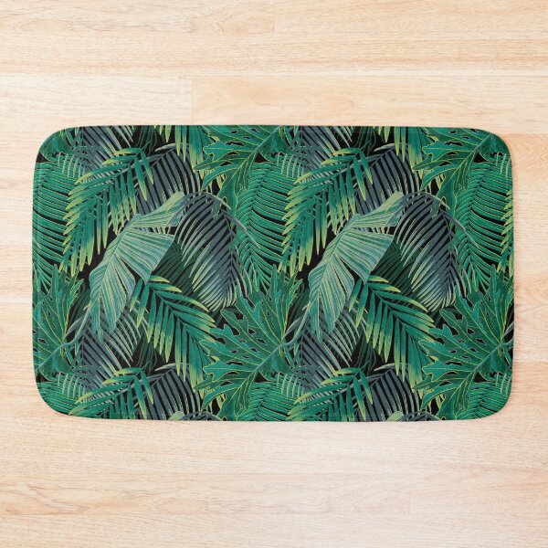 Item preview, Tropical pattern with yellow and green and blue exotic foliage designed and sold by ANAKOTO.