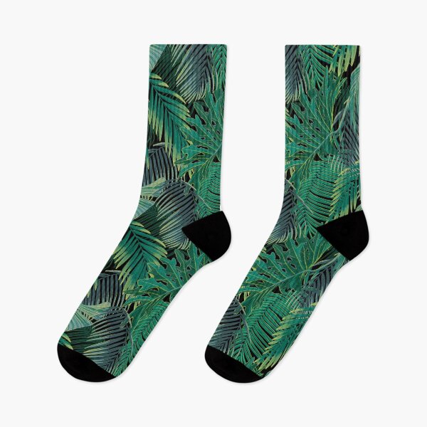 Item preview, Tropical pattern with yellow and green and blue exotic foliage designed and sold by ANAKOTO.