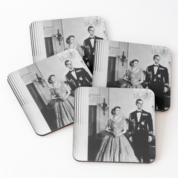 Item preview, Prince Philip and The Queen black and white rip  designed and sold by emcazalet.