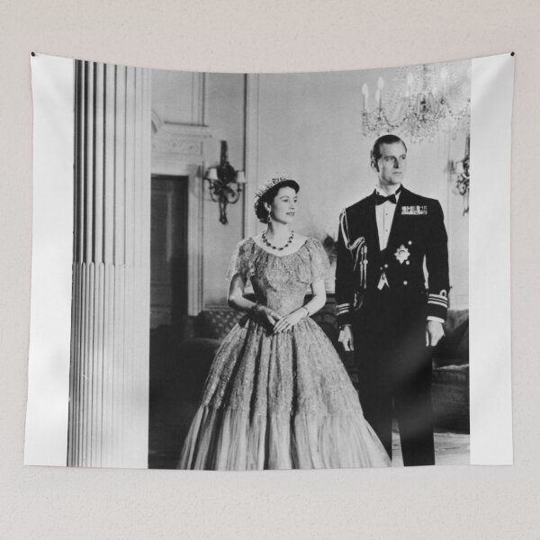 Item preview, Prince Philip and The Queen black and white rip  designed and sold by emcazalet.