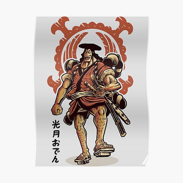 Kozuki Oden Wano Kunio One Piece Poster By Kambeshop Redbubble