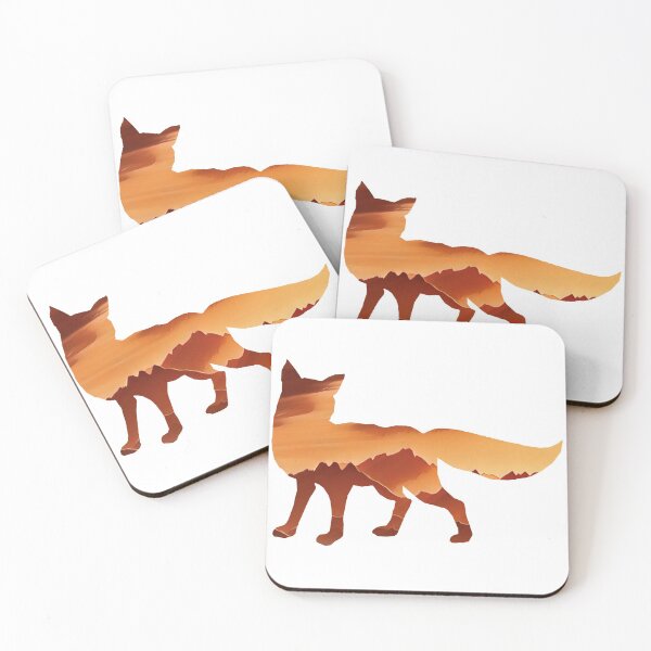 Item preview, Fox in Mountains during Sunset designed and sold by Snilfen.