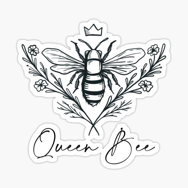 queen bee drawing easy