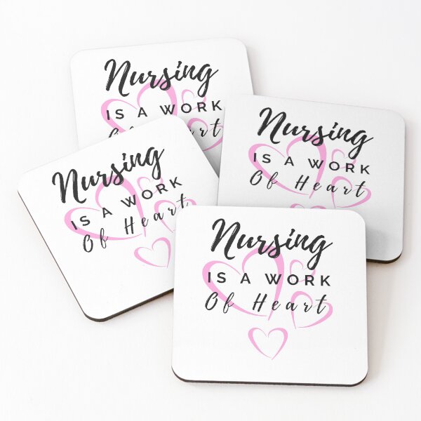 Item preview, Nursing is a work of heart designed and sold by ThebestArtshop.