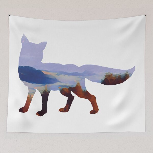 Item preview, Fox in Blue Mountains designed and sold by Snilfen.