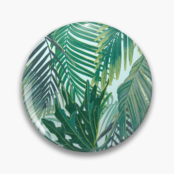 Item preview, Tropical pattern with yellow and green and blue exotic foliage designed and sold by ANAKOTO.
