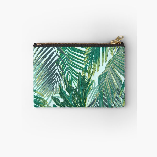 Item preview, Tropical pattern with yellow and green and blue exotic foliage designed and sold by ANAKOTO.
