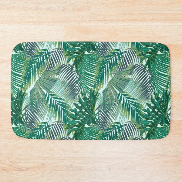 Item preview, Tropical pattern with yellow and green and blue exotic foliage designed and sold by ANAKOTO.