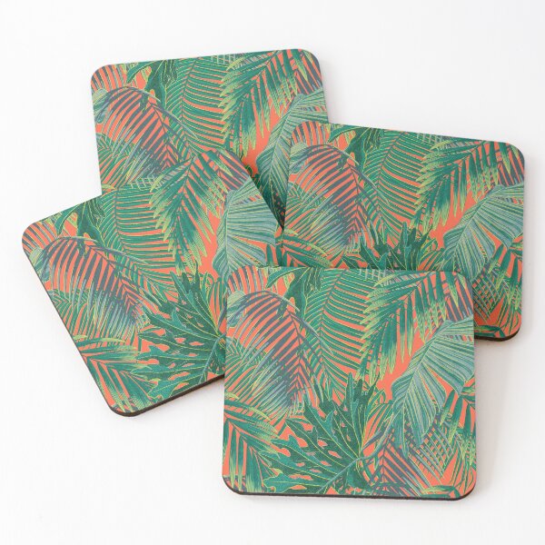 Item preview, Tropical pattern with yellow and green and blue exotic foliage designed and sold by ANAKOTO.