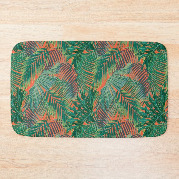 Item preview, Tropical pattern with yellow and green and blue exotic foliage designed and sold by ANAKOTO.