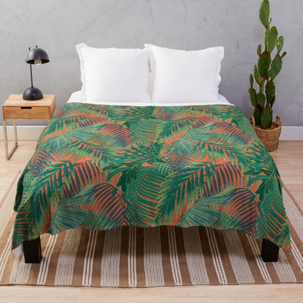 Item preview, Tropical pattern with yellow and green and blue exotic foliage designed and sold by ANAKOTO.