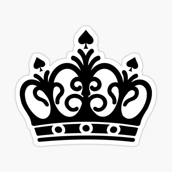 Queen Of Diamonds Stickers Redbubble - roblox queen crown