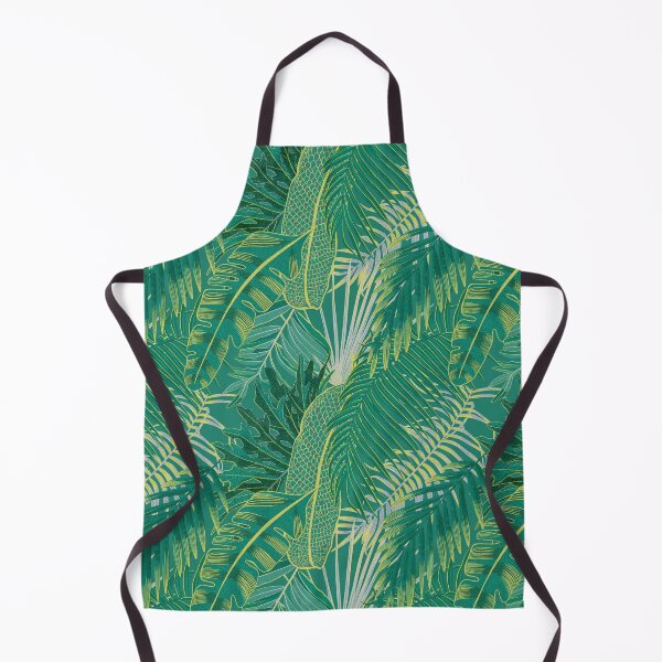 Item preview, Tropical pattern with yellow and green and blue exotic foliage designed and sold by ANAKOTO.