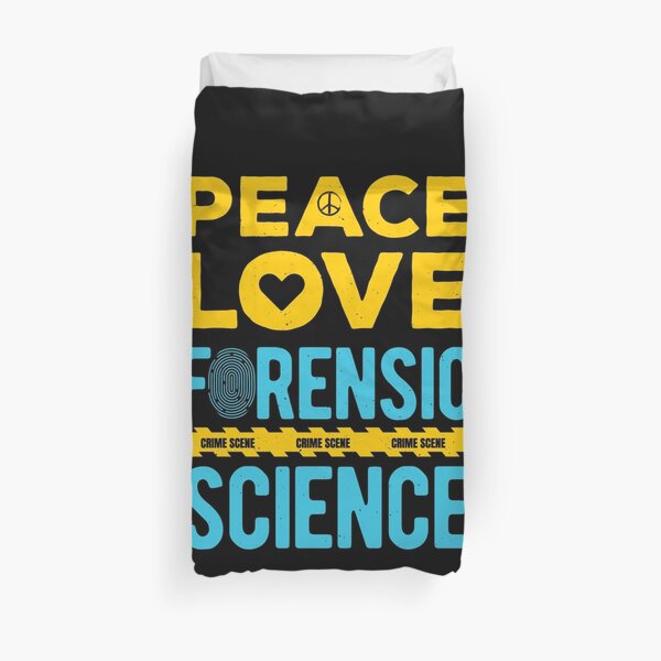 Forensic Science Duvet Cover