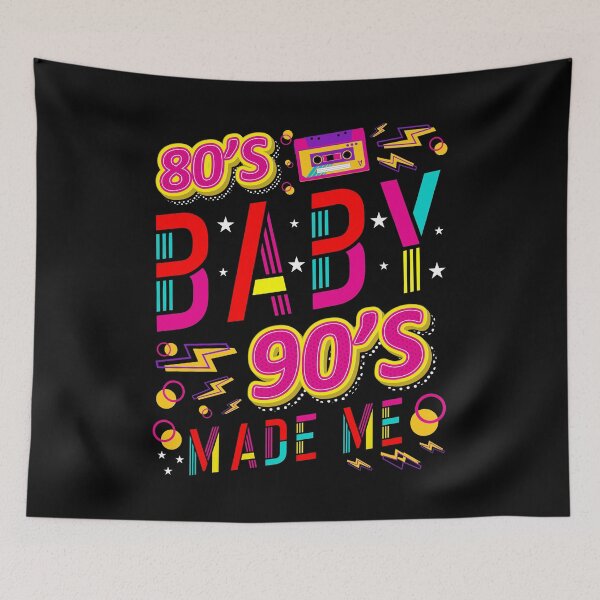 Item preview, 80's Baby 1990s 90's Made Me Old School Disco Vintage Disco Audiotape Turntable Boombox Tape Radio Vinyl Dj Cl designed and sold by shirti.