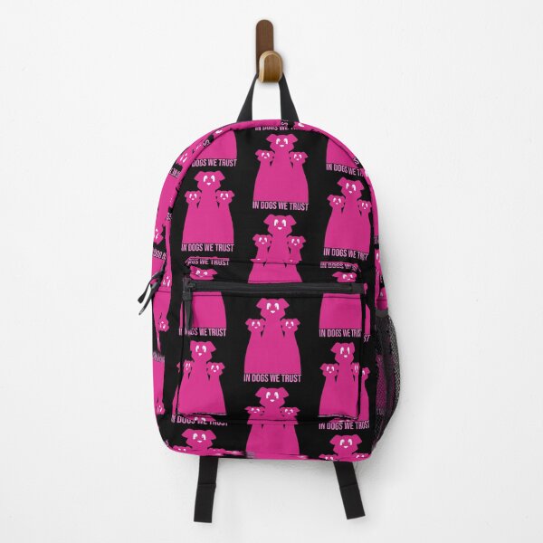 Item preview, In Dogs We Trust (And They Us). Silhouette, Text. Pink. designed and sold by JellyBeenzz.