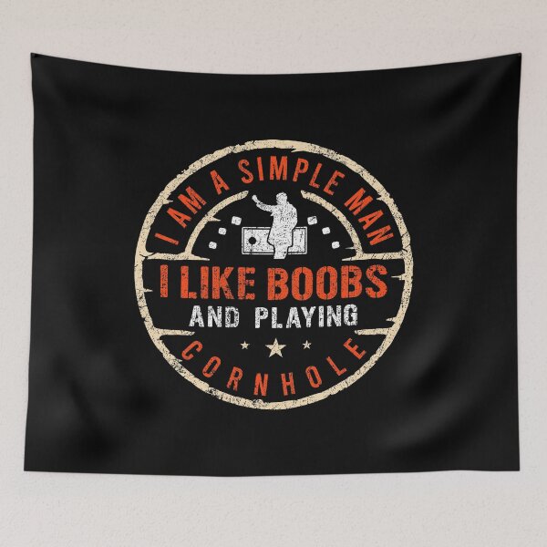 Artikelvorschau, Ich bin ein einfacher Mann Ich mag Boos und spiele Cornhole Ramp Corn Lawn Spiele Sack Kernel Score Toss Bag Board Throw entworfen und verkauft von shirti.