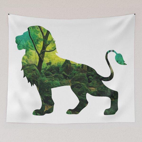 Item preview, Lion in the Green Forest designed and sold by Snilfen.