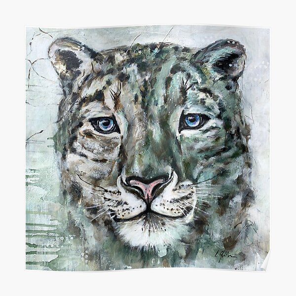 Nathan the Snow Leopard Poster