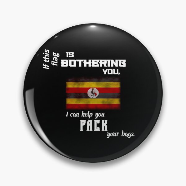 Item preview, Ugandan flag - pack your bags designed and sold by 2Girls1Shirt.