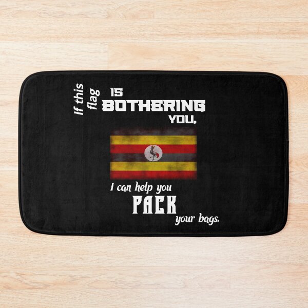 Item preview, Ugandan flag - pack your bags designed and sold by 2Girls1Shirt.