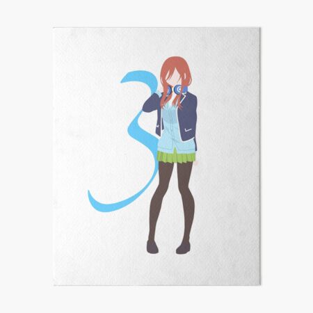 "Miku Nakano - Quintessential Quintuplets- Minimalist Anime Print - 3 ...