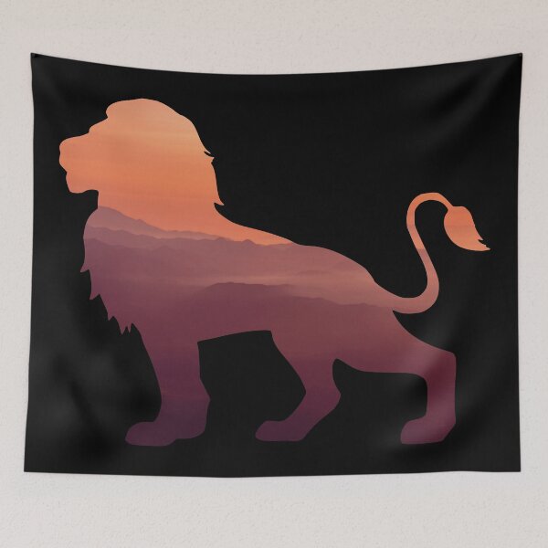 Item preview, Lion in the Mountains during Sunset designed and sold by Snilfen.