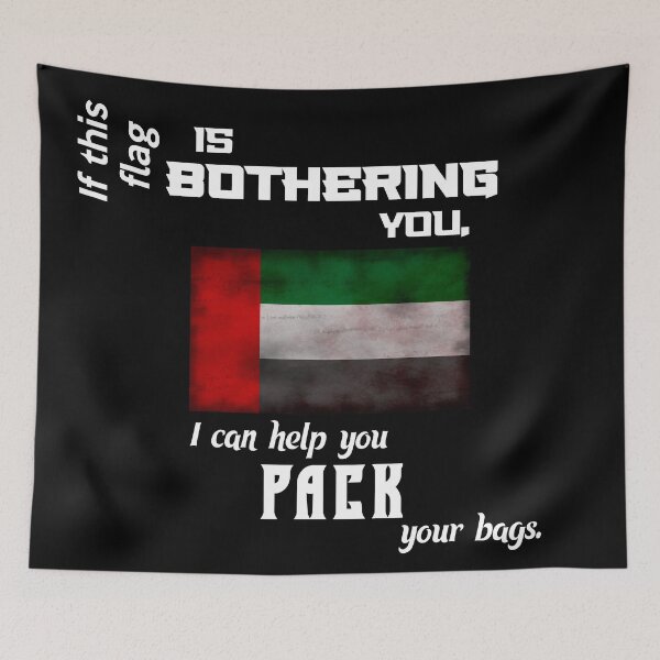 Item preview, Emirati flag - pack your bags designed and sold by 2Girls1Shirt.